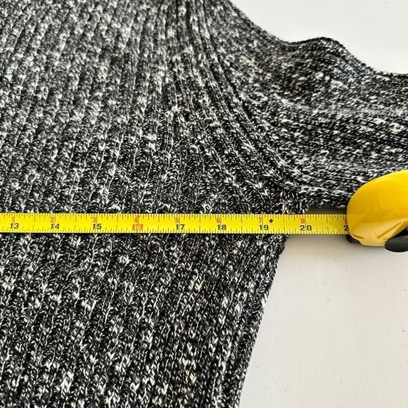 New ZARA Womens Crew Neck Regular Fit Heavy Knitted Pullover Sweater Medium Gray - Picture 8 of 9